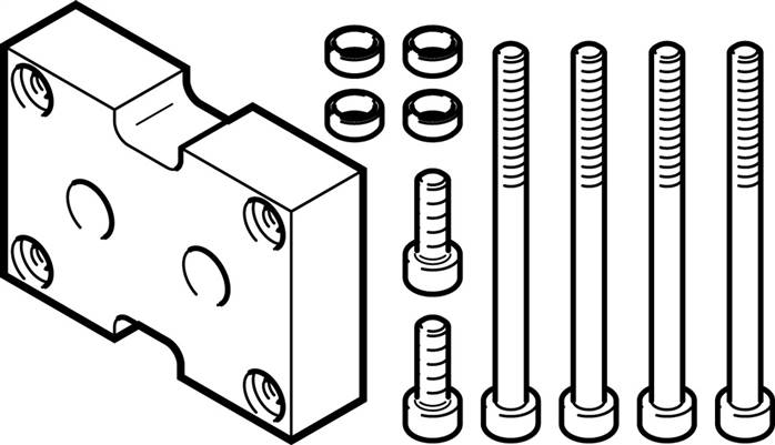 FESTO DHAA-G-Q11-12-B12G-16 (2798991) Adapterbausatz