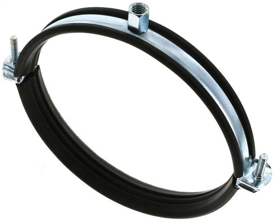 Rohrschelle 156 - 163mm,Stahl verzinkt mit Einlage, FISCHER