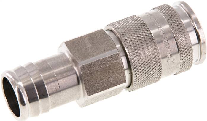 Schnellkupplung (NW10) 19 (3/4")mm Schlauch, Edelstahl