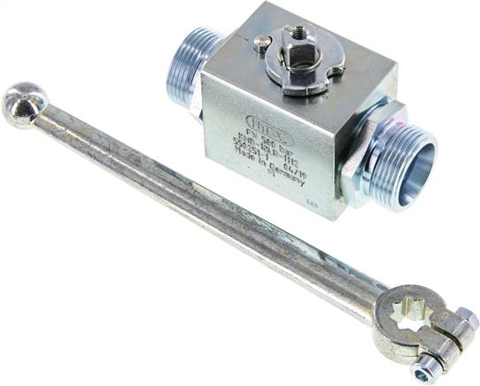 Hochdruck-Kugelhahn, Stahl, 18 L (M26x1,5), 0 bis 315bar