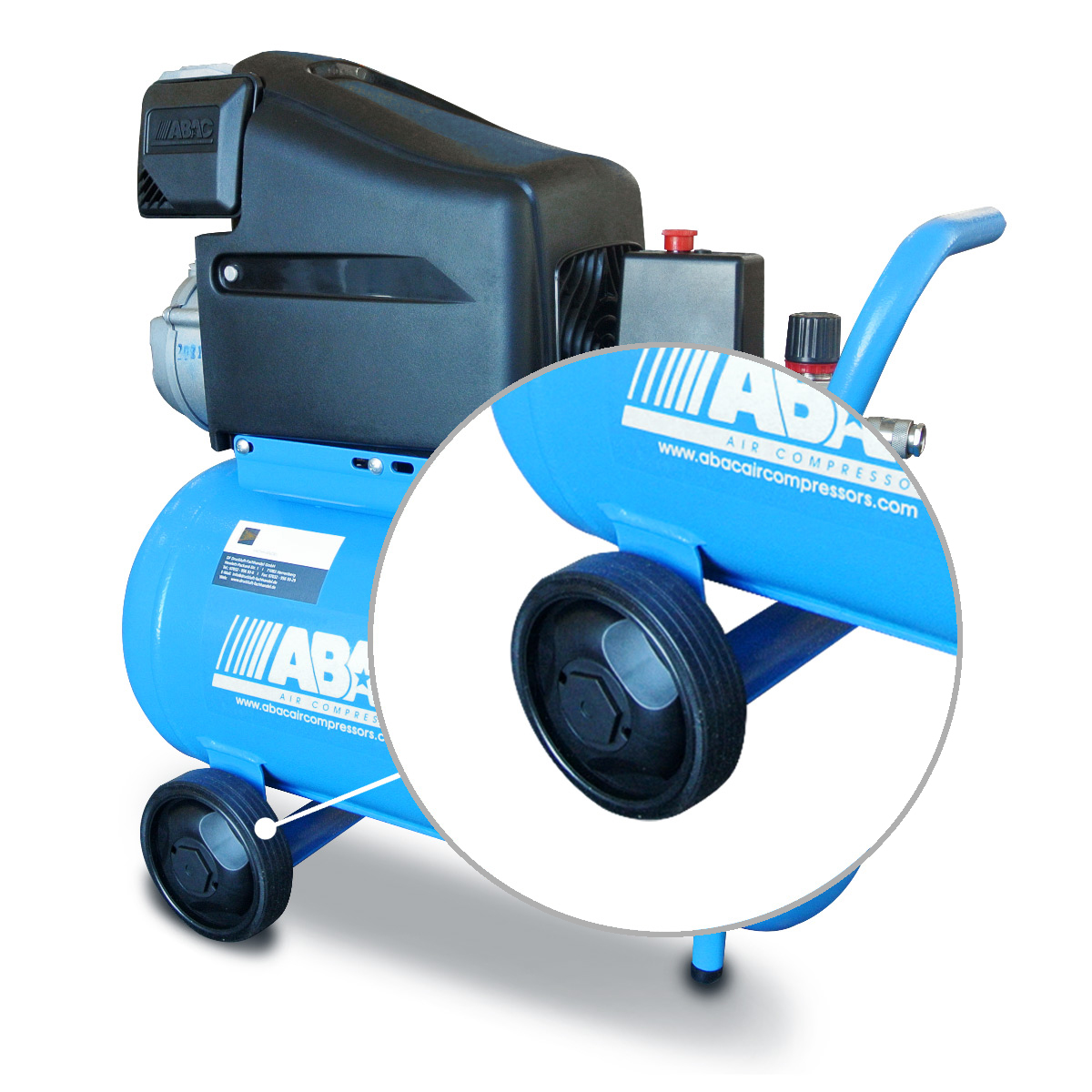 ABAC Kompressor POLE POSITION L20 – Der handliche Transportprofi!