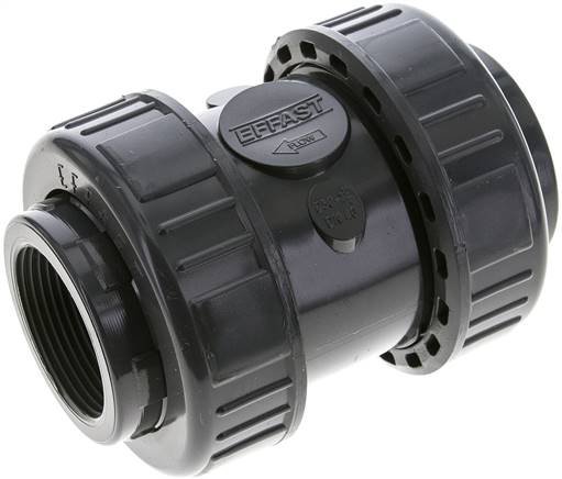 Rückschlagventil, PVC-U / FKM, Rp 1-1/2"