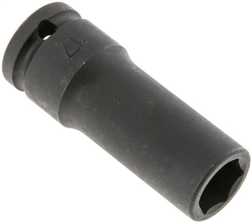 Kraftstecknuss, lang, SW 17, 1/2" (12,7 mm)