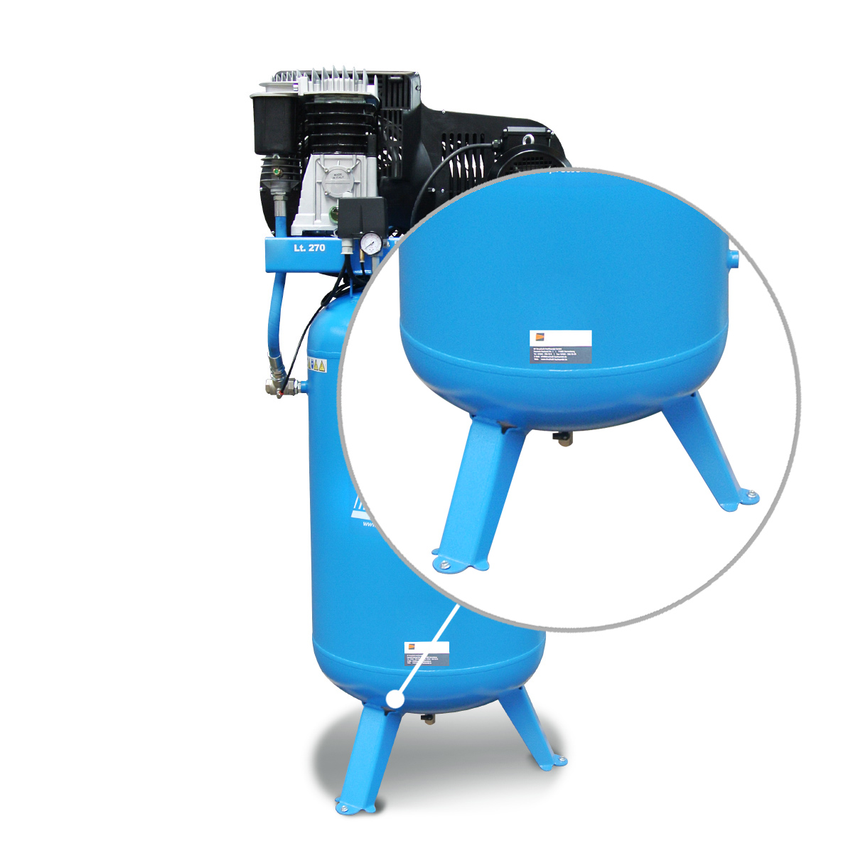 ABAC Kompressor PRO B5900B 270 VT5,5 – Der stationäre Werkstattprofi!