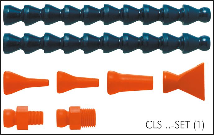 Gelenkschlauch, 1/4", Set: 2 Gelenkschlauchstücke: 2 x 140 mm=280 mm (2 x 10 Module)