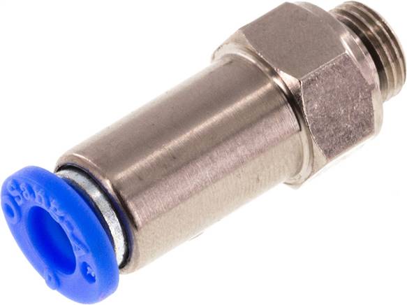 Rückschlagventil G 1/8"-6mm, Durchfluss vom Schlauch zum Gewinde, IQS-Standard
