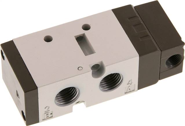 5/2-Wege Pneumatikventil, G 1/4" (Pilot u. Abluft G 1/8"), Federrückstellung