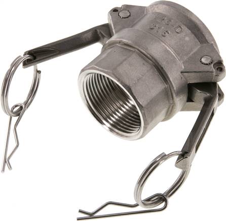 Kamlock-Kupplung (D) Rp 1-1/4"(IG), Edelstahl (1.4408)