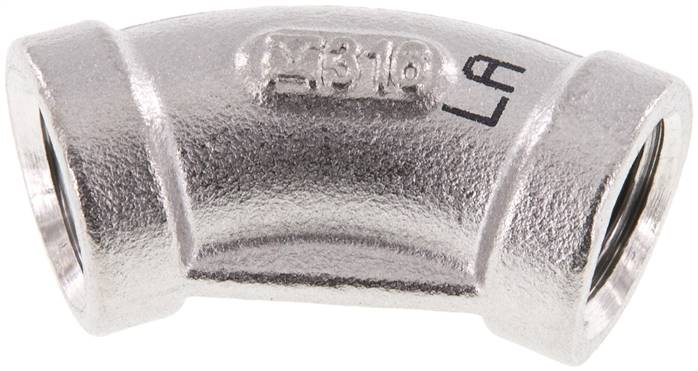 45°-Winkel Rp 1/4" (IG), 1.4408