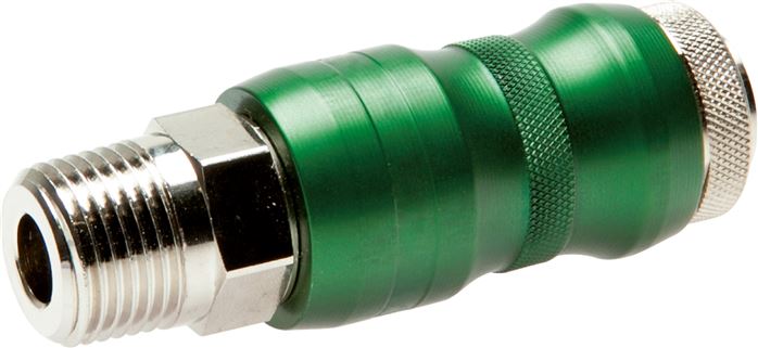 Sicherheits-Schnellkupplung (NW7,2) R 1/4"(AG) m. HSV