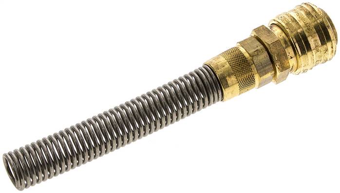 Schnellkupplung (NW7,2) 12x9mm Schlauch m. Knickschutz
