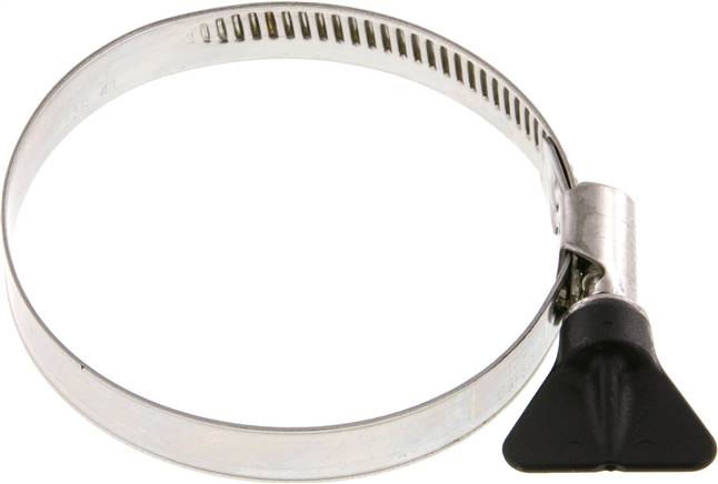 12mm Schlauchschelle 60 - 80mm, 1.4301 (W4) (NORMA) mit Flügelgriff