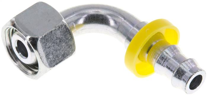 90°-Steckanschluss 12 L Überwurfmutter, 9,5mm GSP-Schl