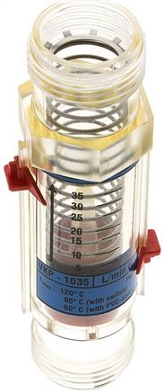 Durchflussmesser G 1" (AG), 5 - 35 l/min für Wasser