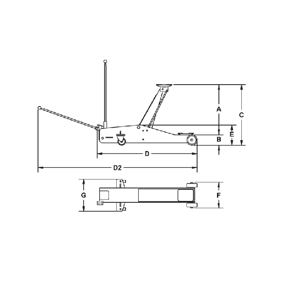 AKTION WAGENHEBER-SET: Rodcraft Aluminium - Wagenheber RH201 & Unterstellbock UBZ-3 bis 3t