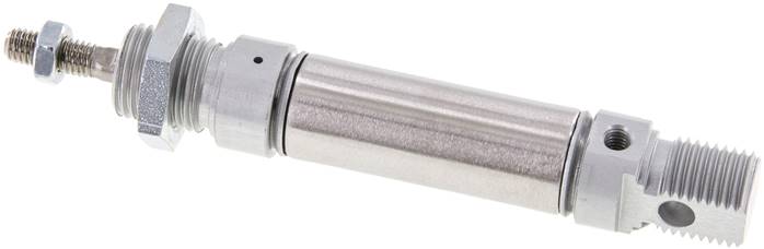 ISO 6432-Zylinder, einfachwirkend, Kolben 16mm, Hub 15mm