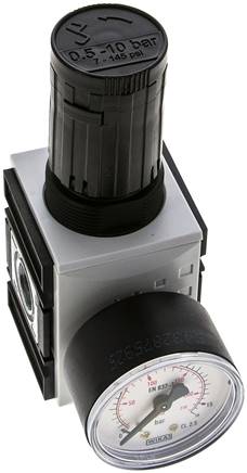 FUTURA Druckregler, G 3/8", 0,5 - 10bar, mit durchgehender Druckversorgung