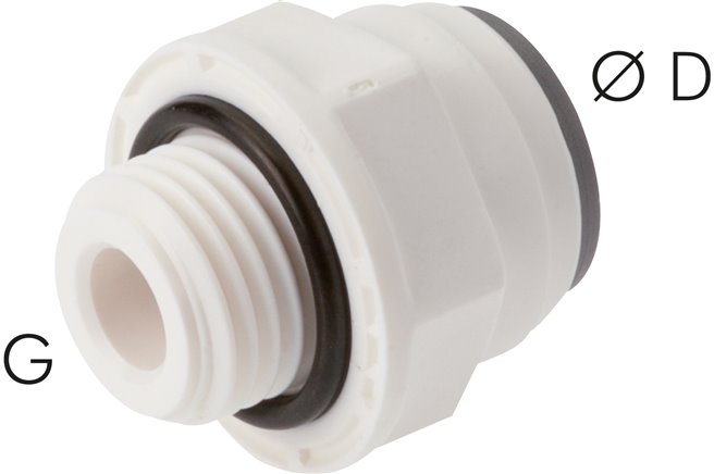 Gerader Steckanschluss G 1/2"-10mm, IQS-LE (EPDM-Dichtung)