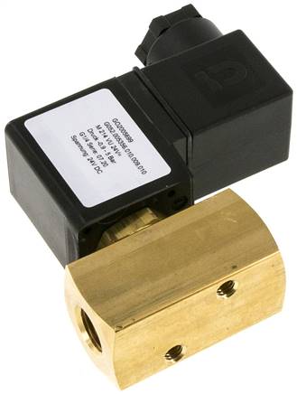 2/2-Wege Vakuumventil (NC), G 1/4", -0,9 bis 5bar, 24 V=