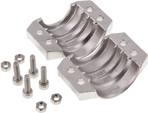 Klemmschalen 43 - 46mm, 1.4401, EN14420-3 (DIN2817)