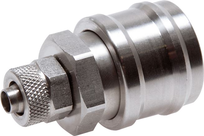 Schnellkupplung (NW7,2) 10x8mm Schlauch, Edelstahl