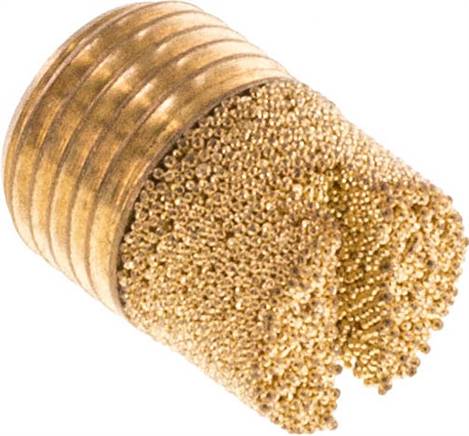 Schalldämpfer G 1/8", Sinterbronze, zylinderförmig