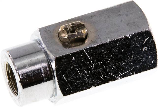 Messing-Minikugelhahn G 1/8" Innengewinde, PN 15, Schraubendreher betätigung