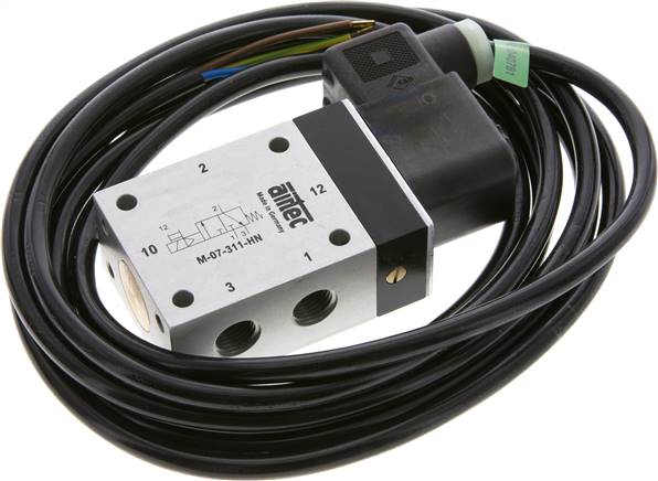 3/2-Wege Magnetventil, G 1/4", Federrückstellung (NC), 230 V AC (ATEX)