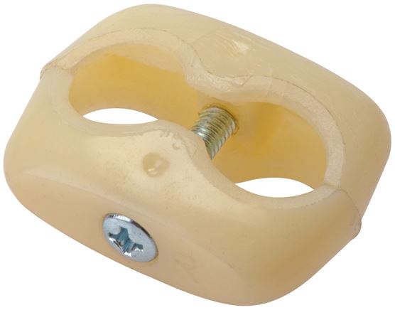 Doppelschlauchklemme für Gas-/ Sauerstoffschlauch 13mm, Kunststoff