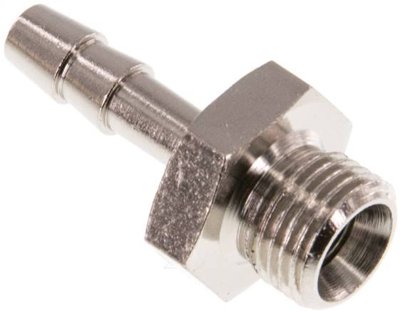 Gewindetülle G 1/8"-4mm, Messing vernickelt