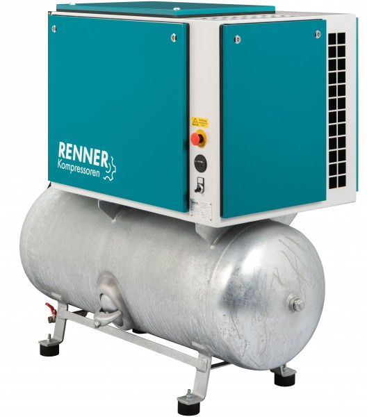 RENNER RIKO H 700/500 S Industrie-Kolbenkompressor 15 bar - verzinkter, liegender Behälter