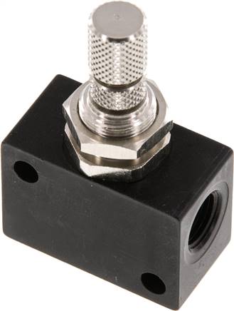 Block-Drosselrückschlagventil, G 1/8"