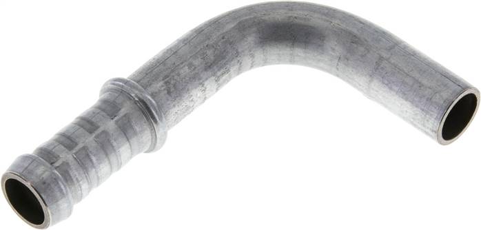 90°-Schlauchnippel Rohr 15, Schl. 14 - 15mm, Stahl verzinkt