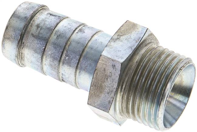 Schlauchnippel G 5/8" AG, 17 - 18mm, Stahl verzinkt