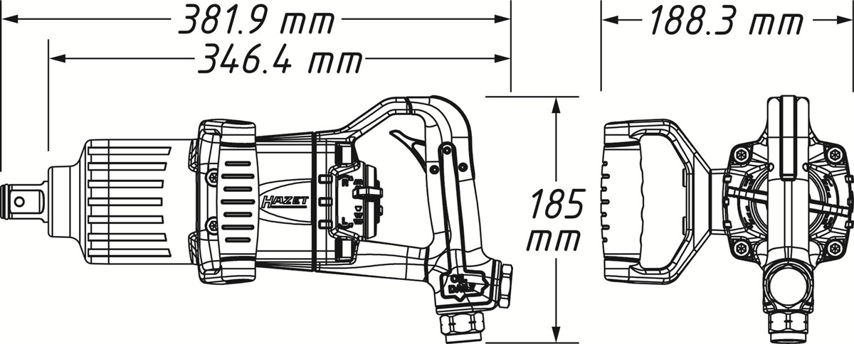 Avvitatore a impulsi HAZET 9014PS-1