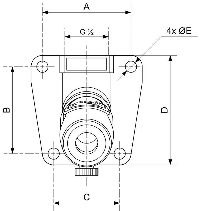 PREVOST-ROHRLEITUNGSDOSEN 7,4 Eingang mit IG BSPP = G 1/2 Ausgang mit 1 Kupplung = ESI 07