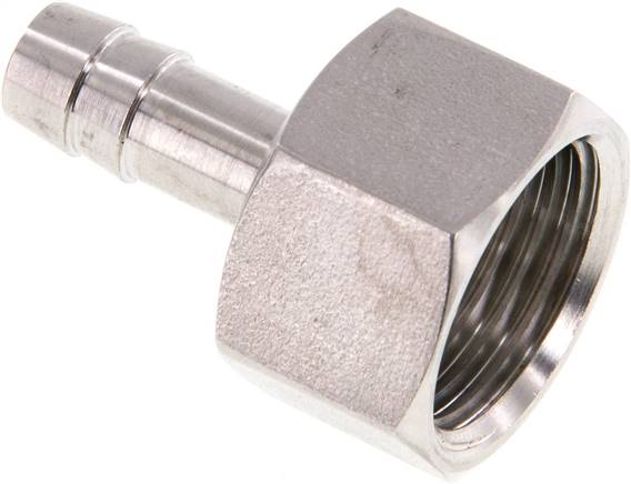 Aufschraub-Schlauchtülle G 1/2"-8 (5/16")mm, 1.4571