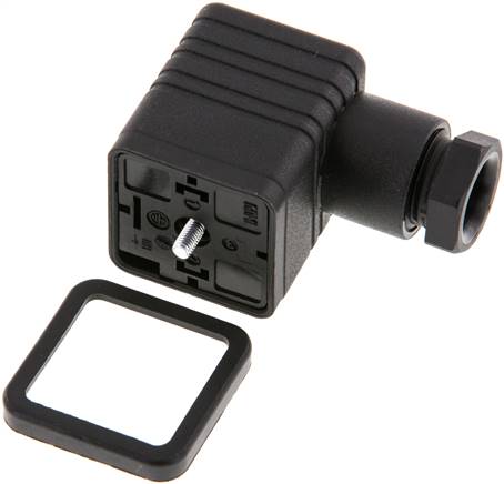 Stecker Größe 3 (DIN/EN-A), schwarz ST 03 GL