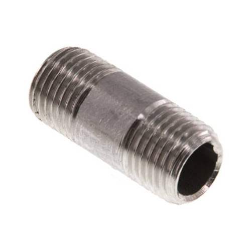 Rohrdoppelnippel R 1/4"-30mm, 1.4571