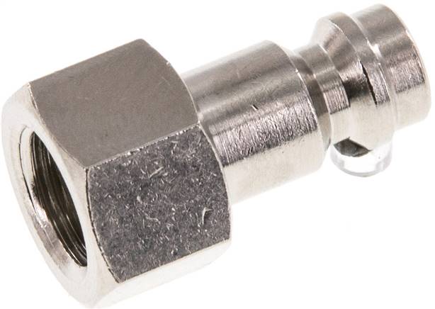Kupplungsstecker (NW5) G 1/8"(IG), Messing vernickelt