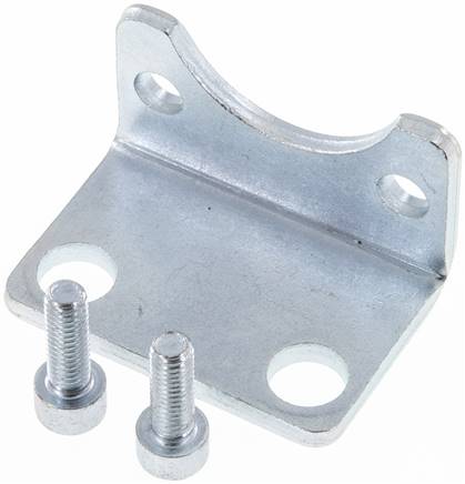 ISO 15552-Fußwinkel 40 mm, Stahl verzinkt