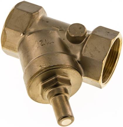 Schrägsitz-Rückschlagventil, Rp 1-1/2", PN 10 / FKM-Dichtung, Messing