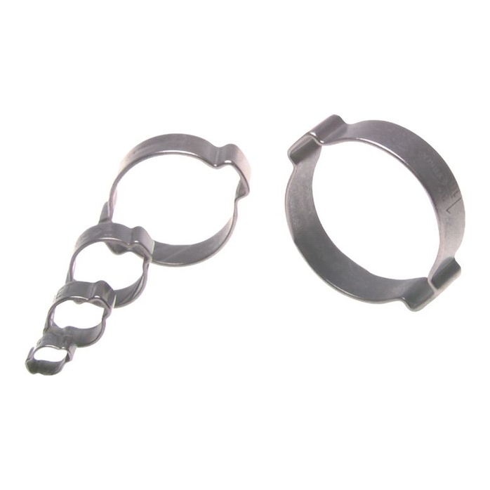 Fascetta stringitubo a 2 orecchie 11 - 13 mm, acciaio zincato (W1), larghezza 7 mm