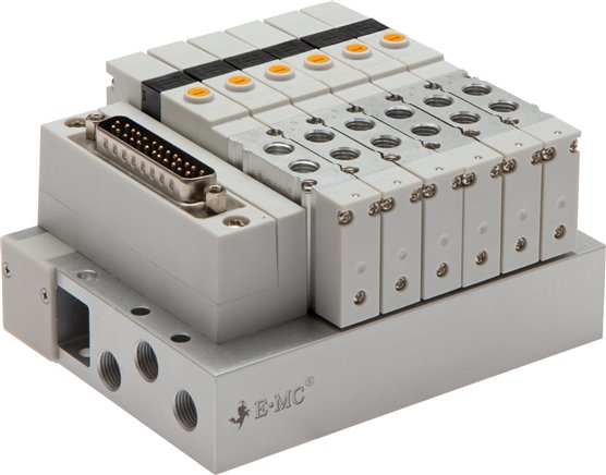 Ventilterminal 14x5/2-Wege, IO-Link, M 5 an Ventilen (oben)