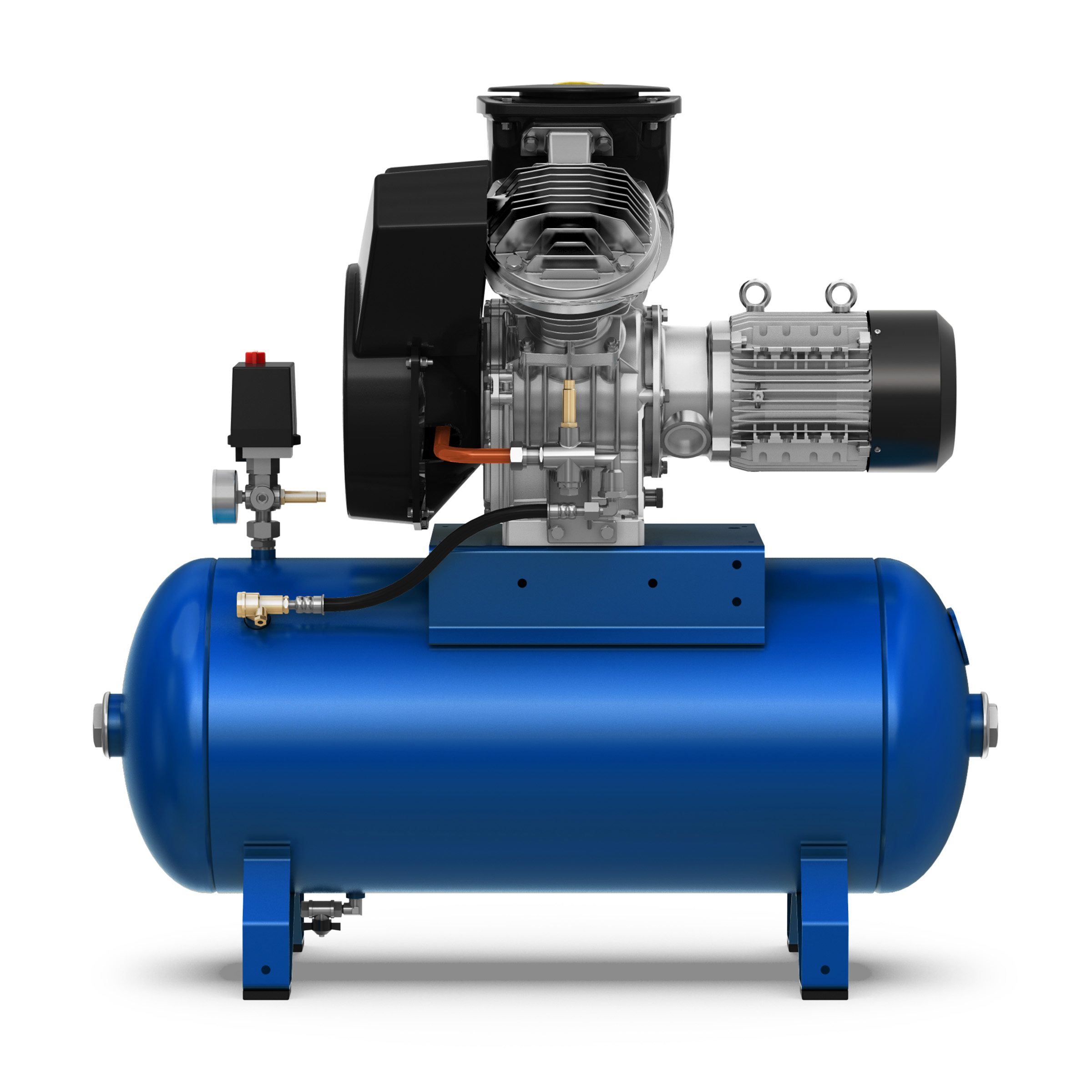 AUSSTELLER I AGRE Industrie-Kolbenkompressor Typ ALG MEK-4 10 90 D auf Behälter, 4116002264
