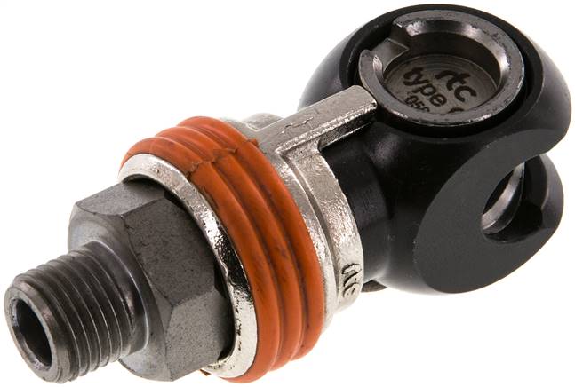 Schwenk-Sicherheits-Schnellkupplung (NW7,2) G 1/4"(AG)