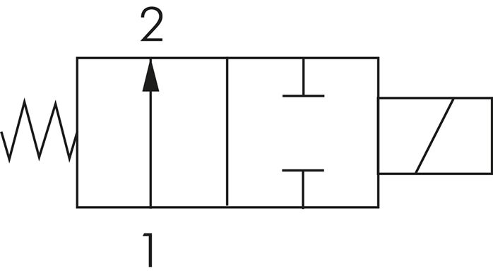 2/2-Wege ES-Magnetventil G 1-1/2", 0-16 bar, stromlos geöffnet (NO) 115V
