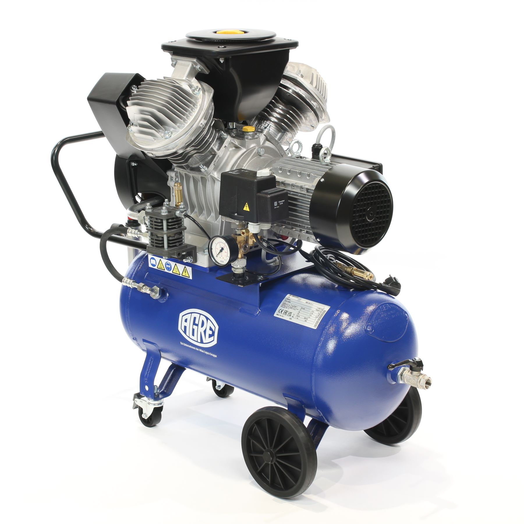 AGRE Industrie-Kolbenkompressor Typ BOSS 5000 W 2.0 fahrbar, 4116002196