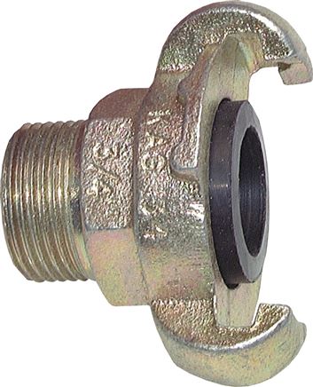 Kompressorkupplung G 1/2"(AG), Stahl verzinkt, Dichtung NBR
