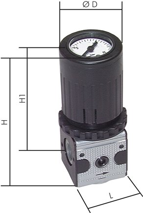MULTIFIX Manometerregler, G 1/4", 0,5 - 10bar, Multifix 0